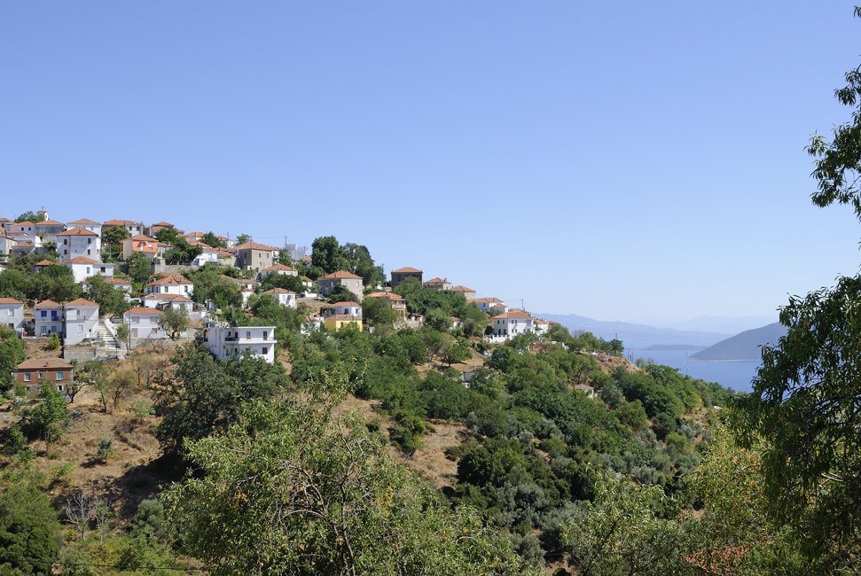 Het bergdorp Trikeri op Zuid Pilion