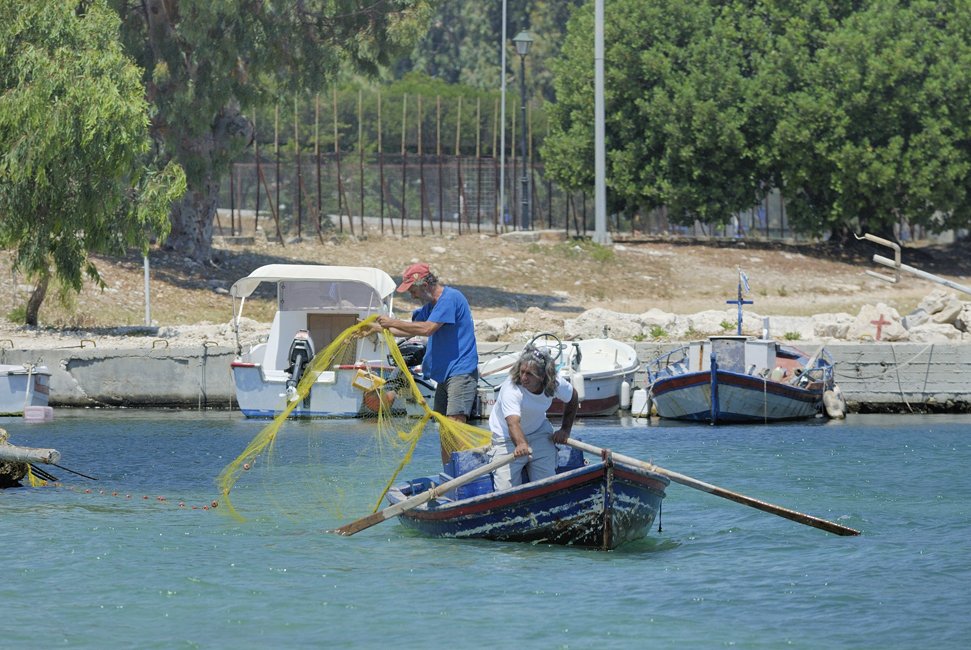 het dorp karavomilos op kefalonia 