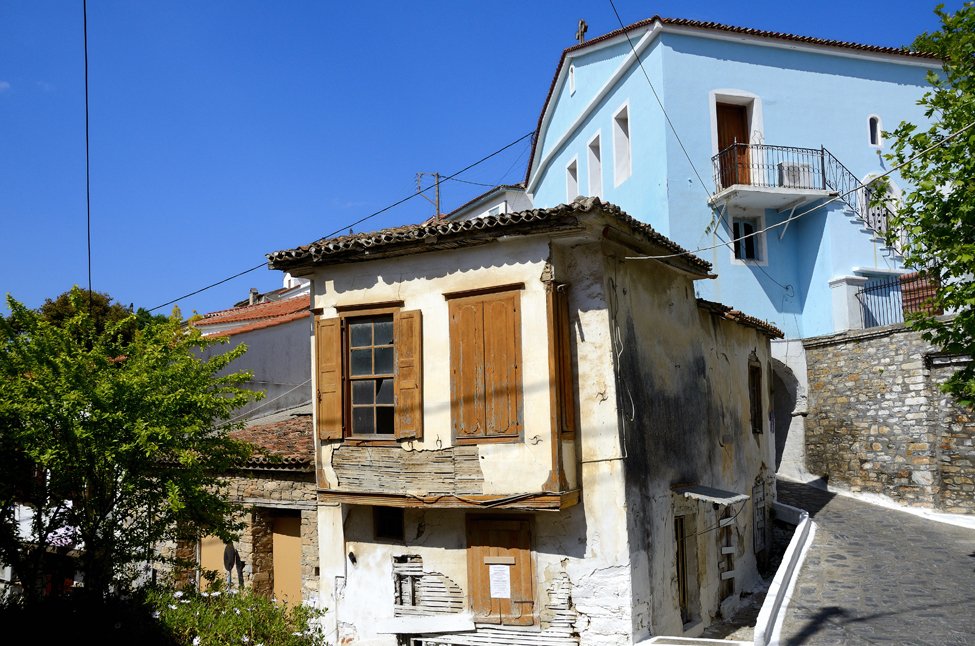 Samos-stad op Samos, Griekenland