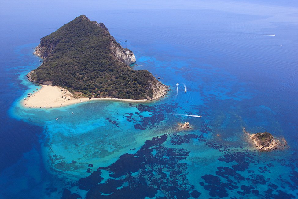 Schildpaddeneiland Marathinisi op Zakynthos
