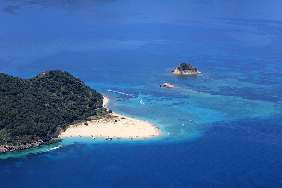 Schildpaddeneiland Marathinisi op Zakynthos