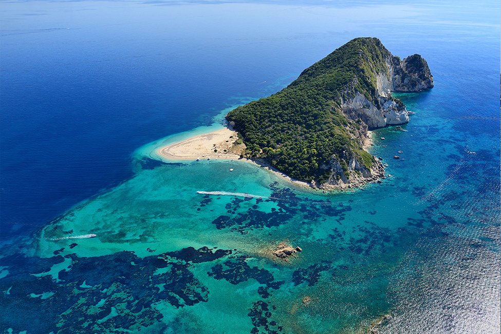 Schildpaddeneiland Marathinisi op Zakynthos