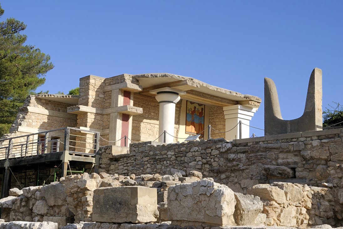 Knossos op Kreta