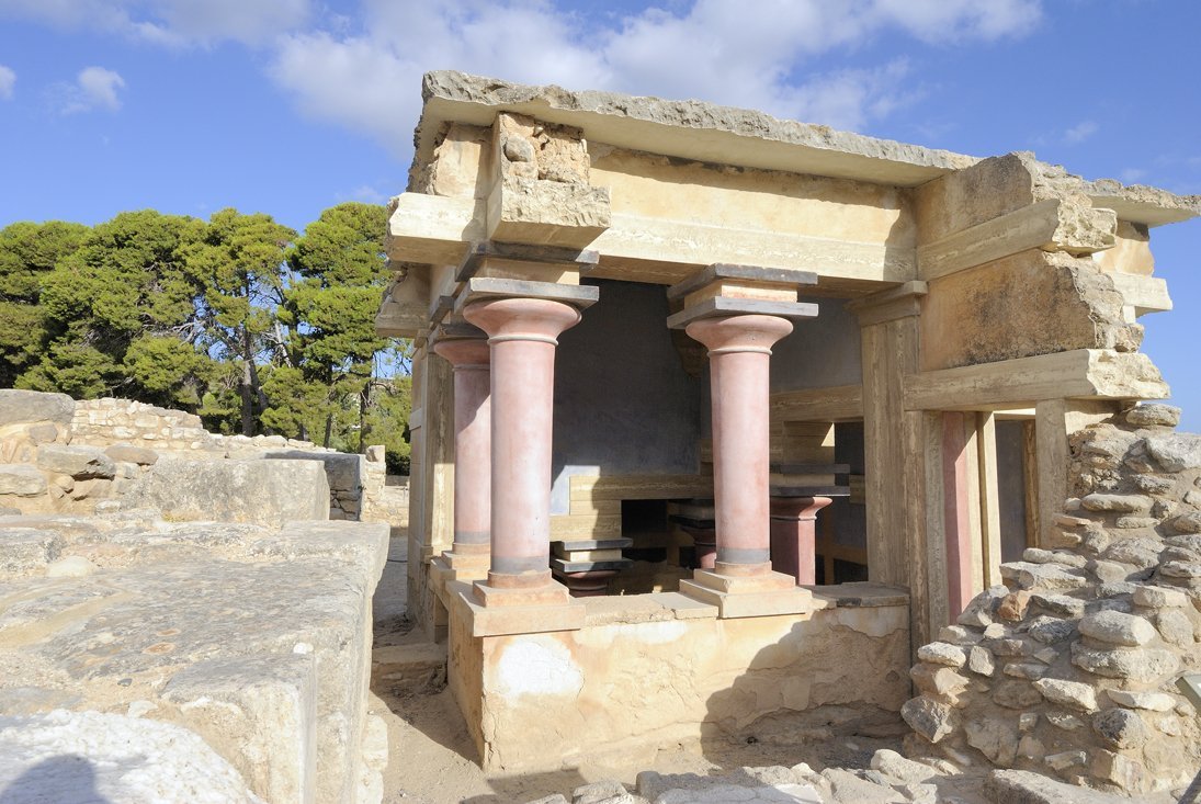 Knossos op Kreta