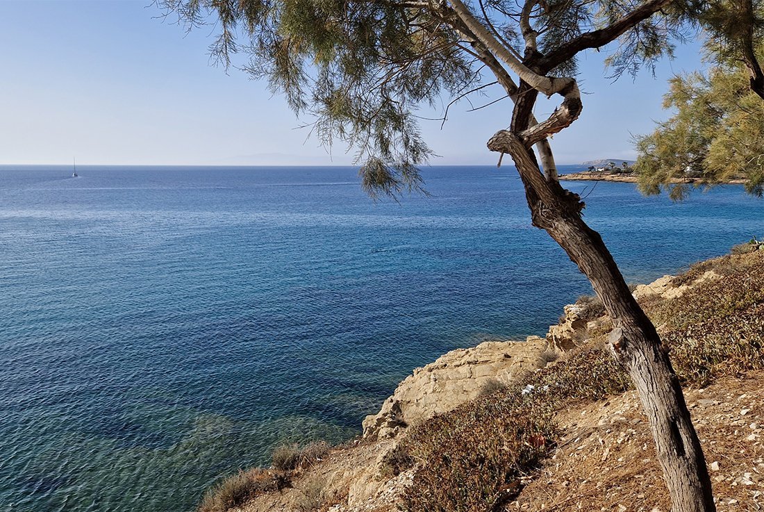 plaats Piso Livadi op Paros