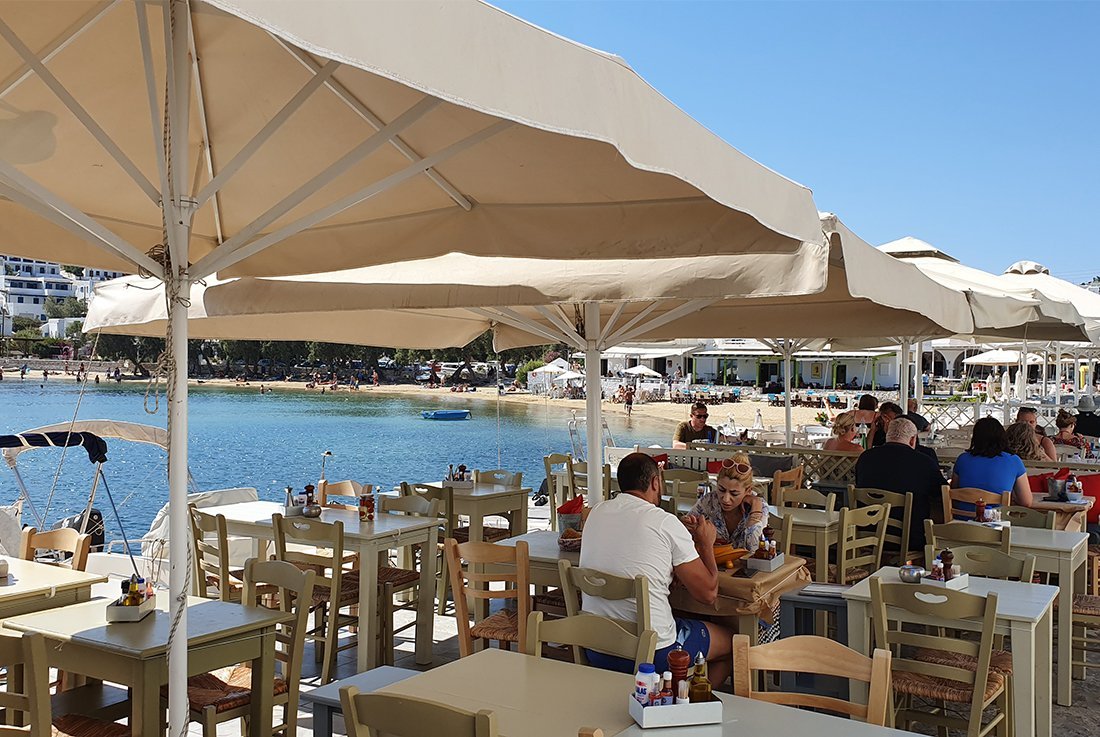 plaats Piso Livadi op Paros