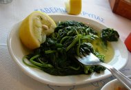 Het griekse gerecht chorta