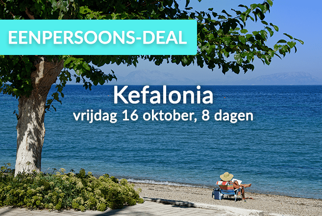 alleenreizende deal Kefalonia