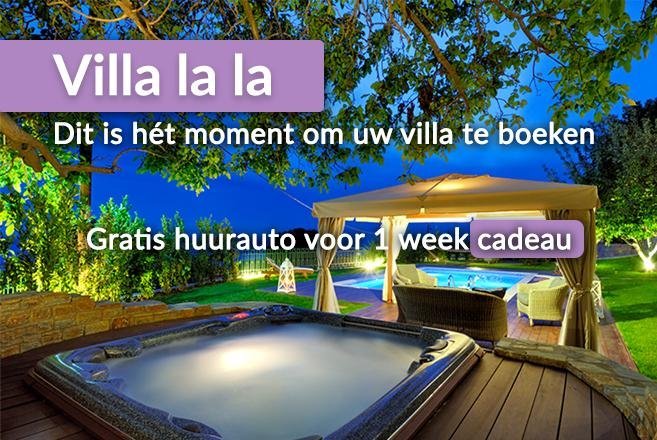 Villa la la actiebanner