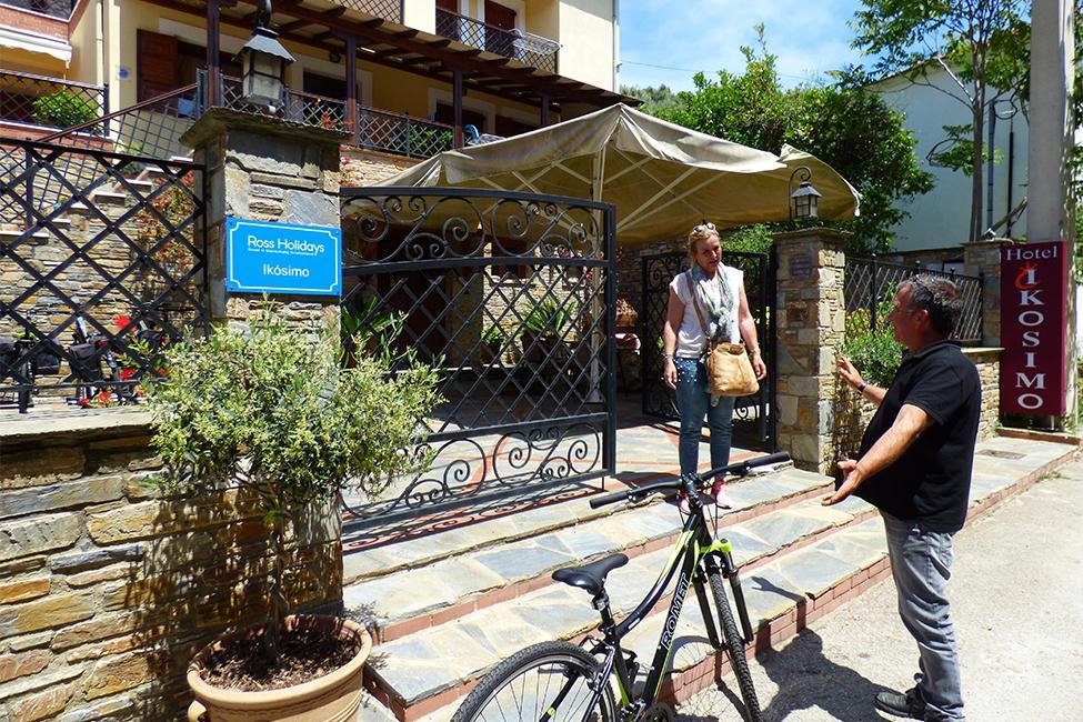 Fietsen bij Huize Ikosimo op Pilion