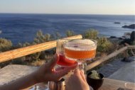 Aan tafel in Plakias